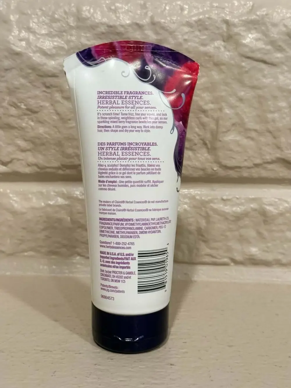 Herbal Essences Totally Twisted Curl Scrunching Gel Mixed Berry 6 oz